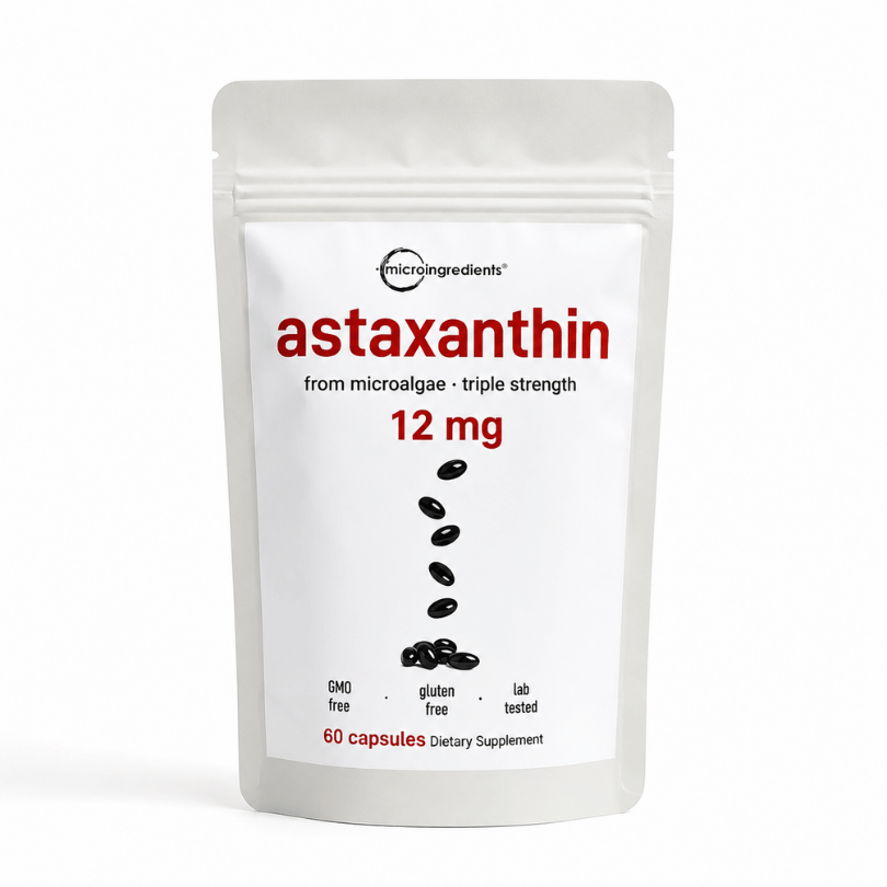 Astaxantina 12 mg Micro Ingredients | Piel y Ojos Cuidados