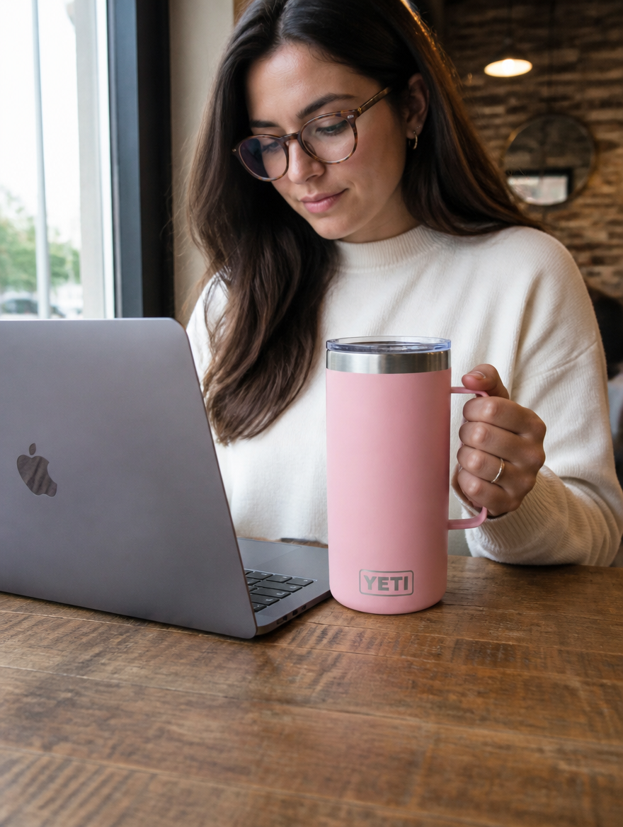 Yeti Rambler 24oz Mug | Taza Térmica con Asa, 710ml