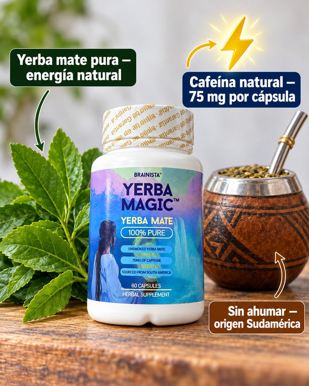 Yerba Magic Yerba Mate en Cápsulas ingredientes