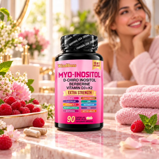 Myo-Inositol 16 en 1 WindBoss | Ciclo Tranquilo y Antojos a Raya