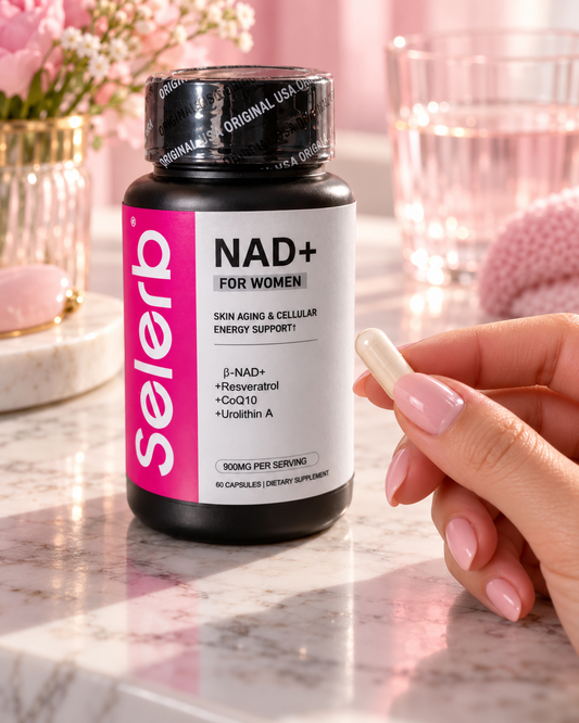 Selerb NAD+ para Mujer | Energía sin Bajones y Piel con Brillo