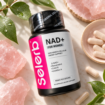 Selerb NAD+ para Mujer | Energía sin Bajones y Piel con Brillo