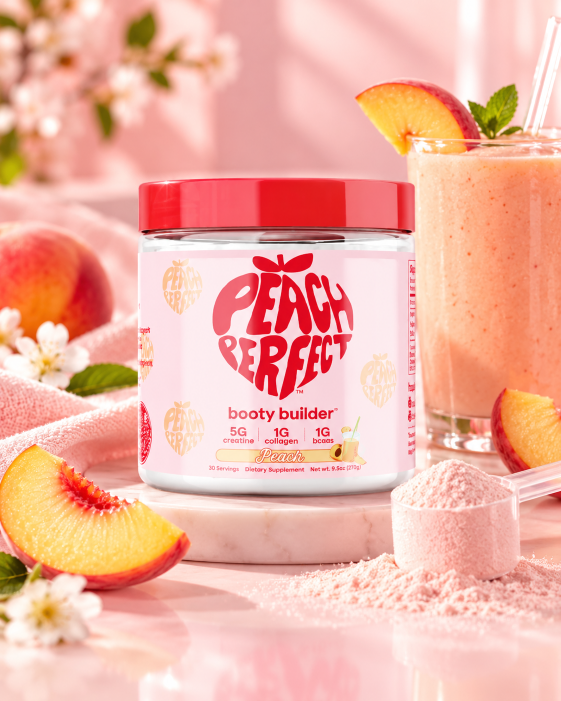 Peach Perfect Booty Builder | Creatina + Colágeno + BCAA