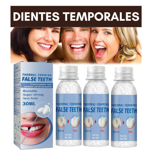 Masilla Reparadora de Diente Temporal | Kit 3 Frascos, 30ml c/u