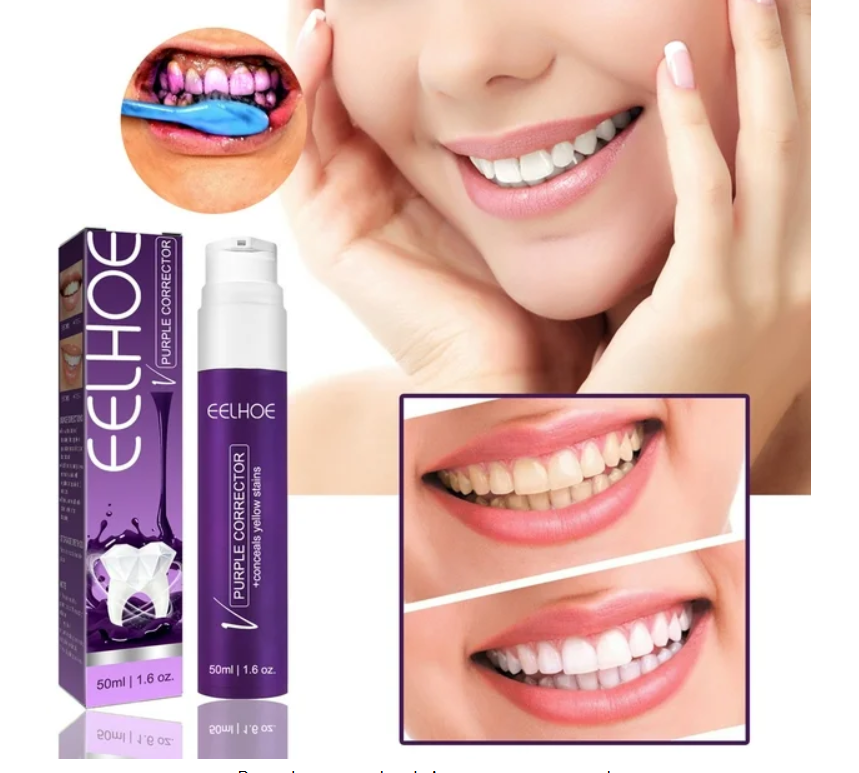 Crema Morada Blanqueador Dental