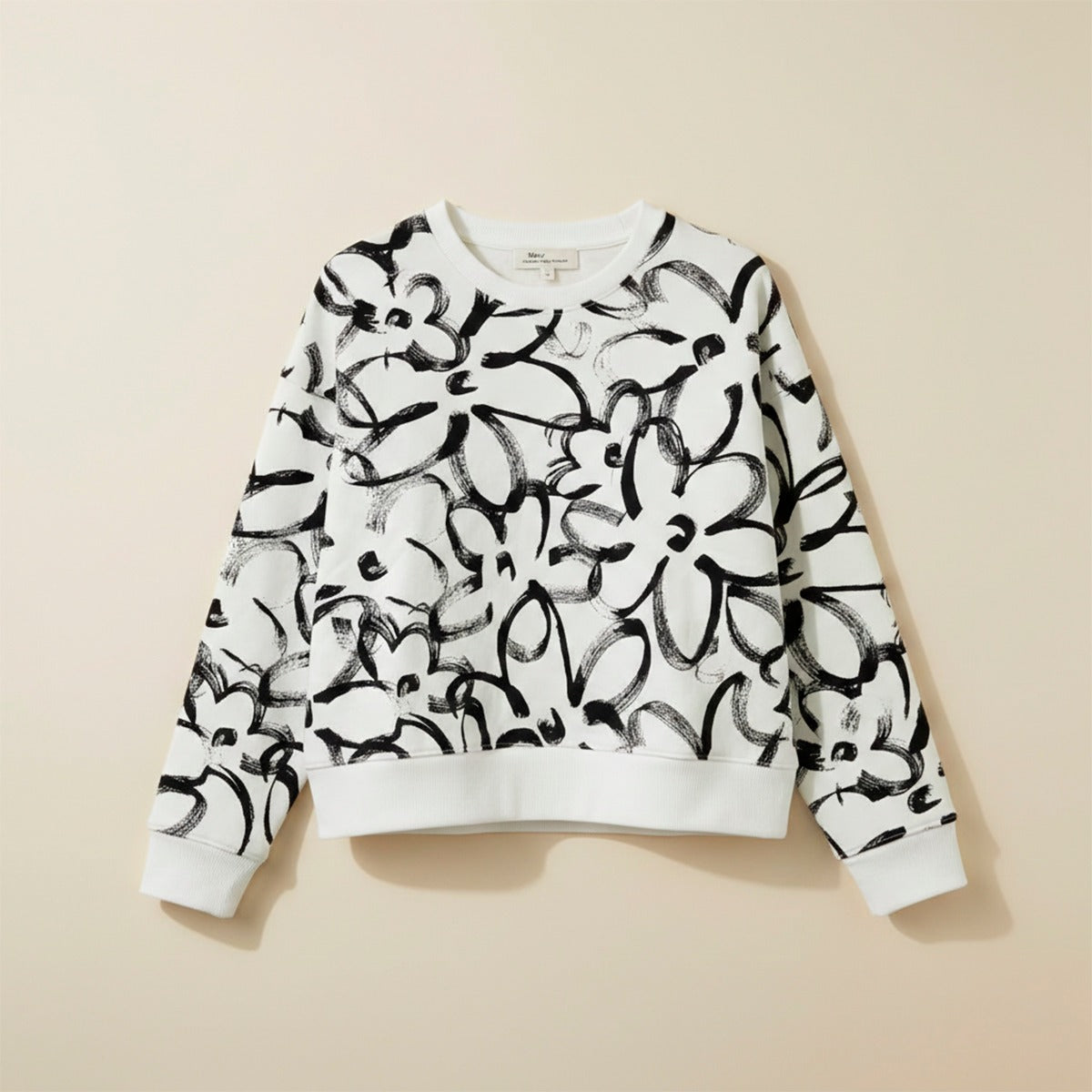 Sueter Blanco Con Flores