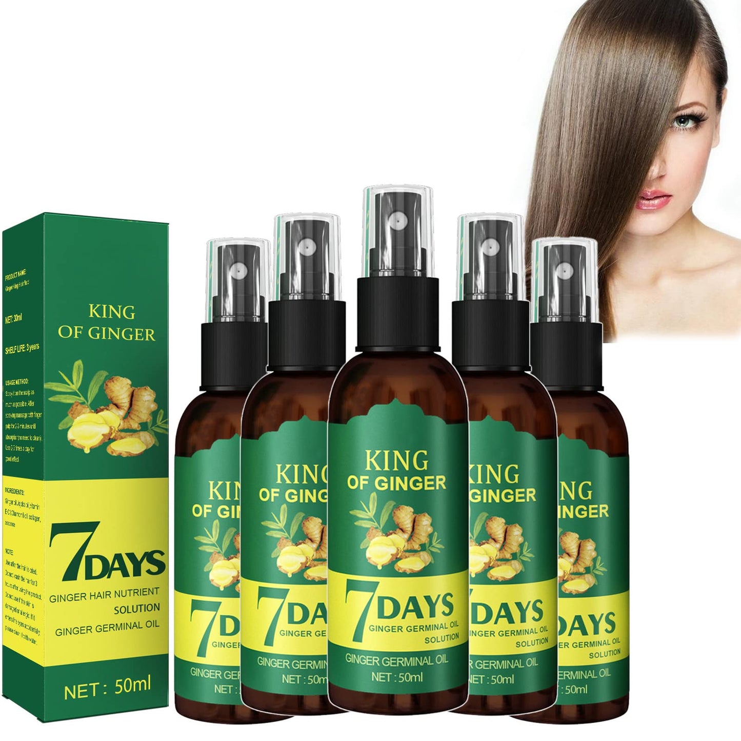 King Of Ginder Spray Para Cabello
