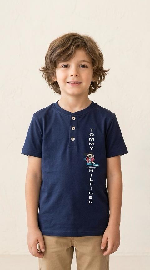 T-shirt Tommy Con Botones