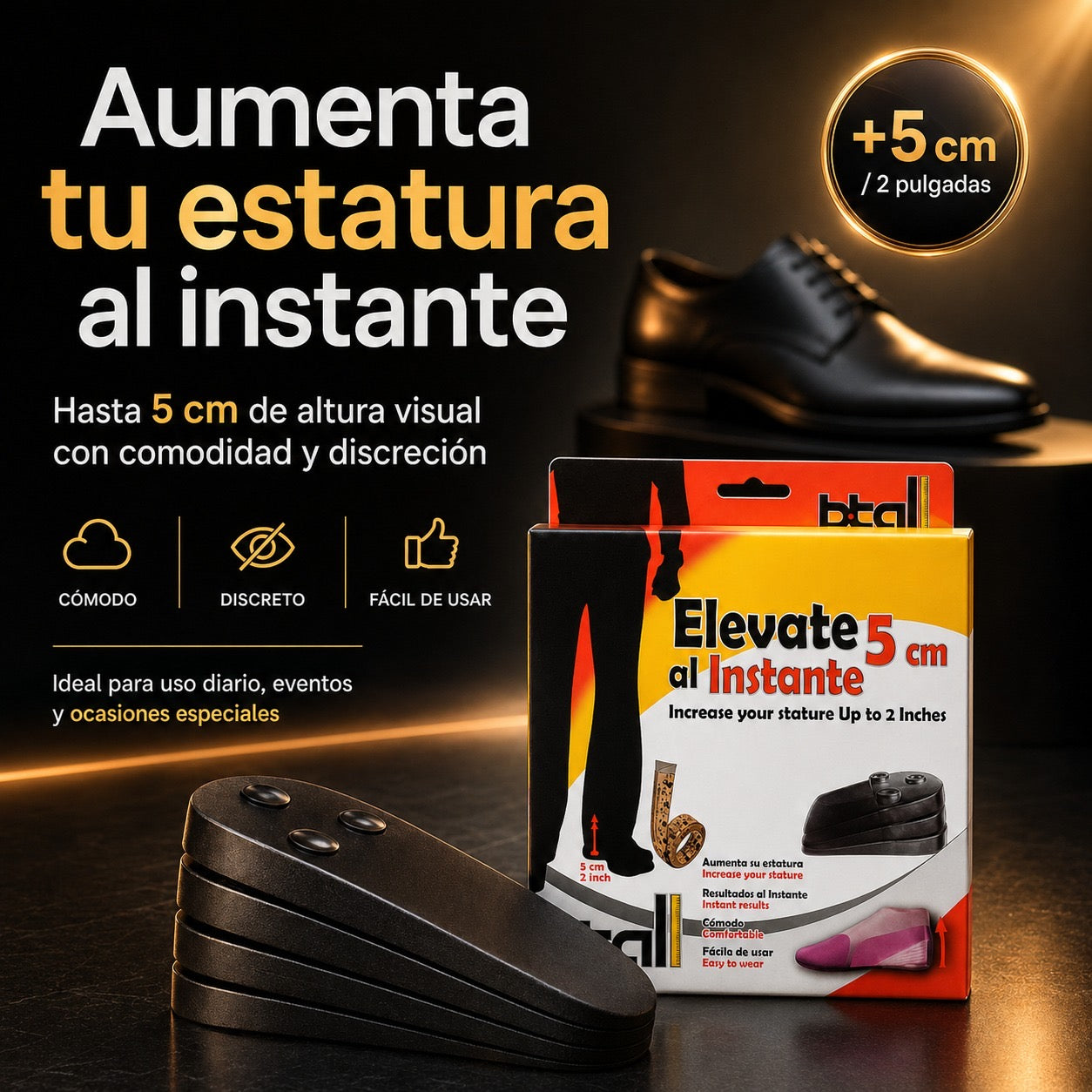 Plantilla Elevadora de Estatura