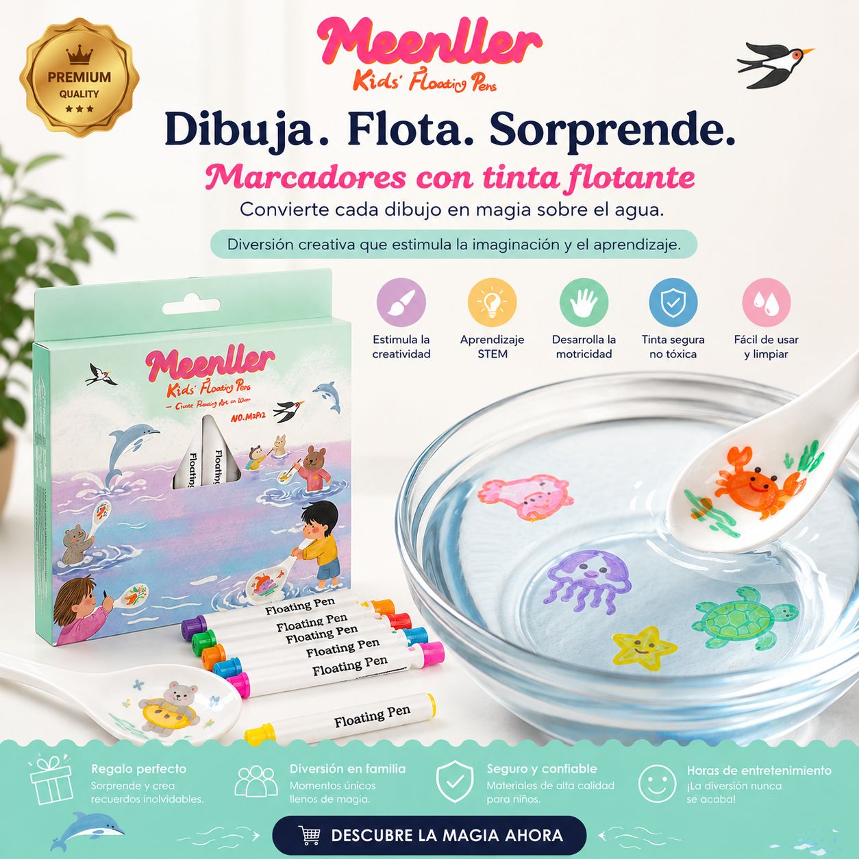 Marcadores Mágicos de tinta Flotante