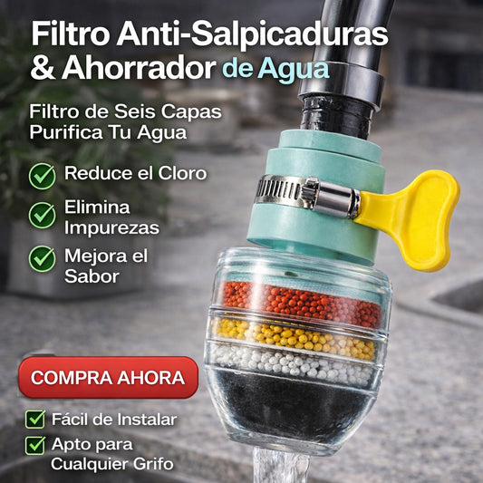 Filtro Para Grifo De 6 Capas Anti-salpic