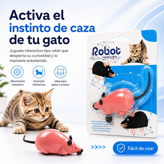 Ratón Robot Interactivo para Gatos