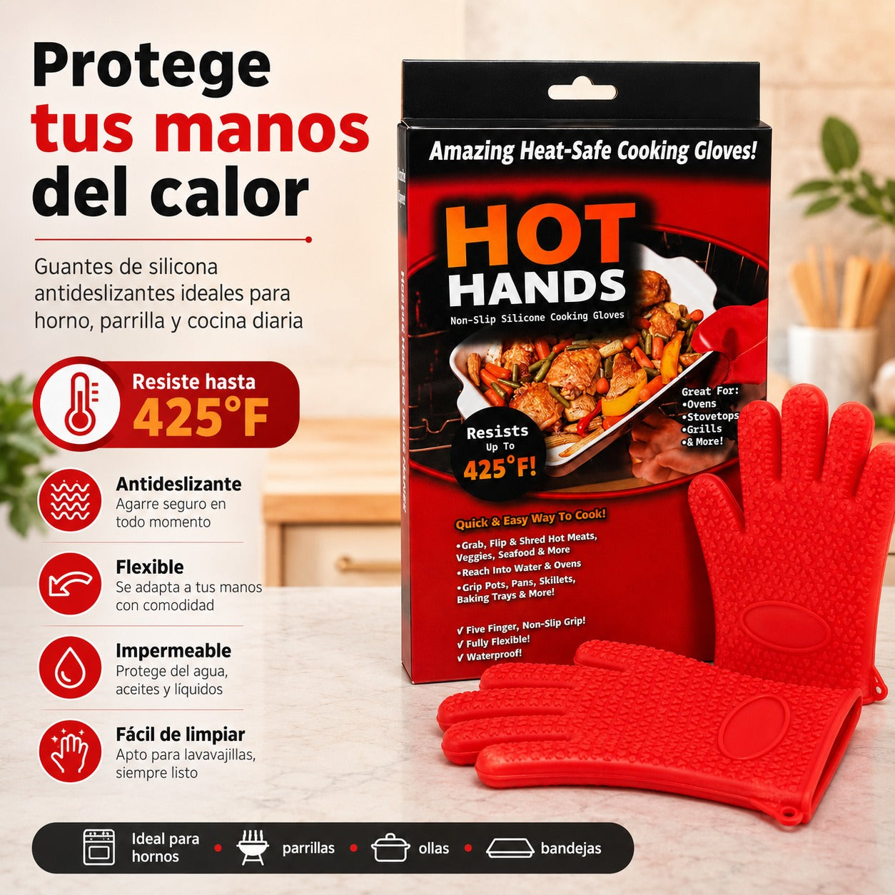 Guantes Super Resistentes al Calor
