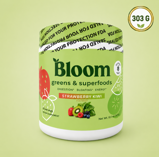 Bloom Greens & Superfoods | Sabor Fresa Kiwi, 303 g
