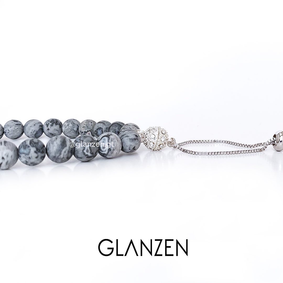 Dúo de pulseras magnéticas para pareja | Onyx & Rosa