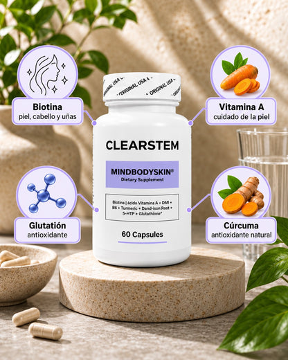 Clearstem MindBodySkin 60 Cápsulas ingredientes