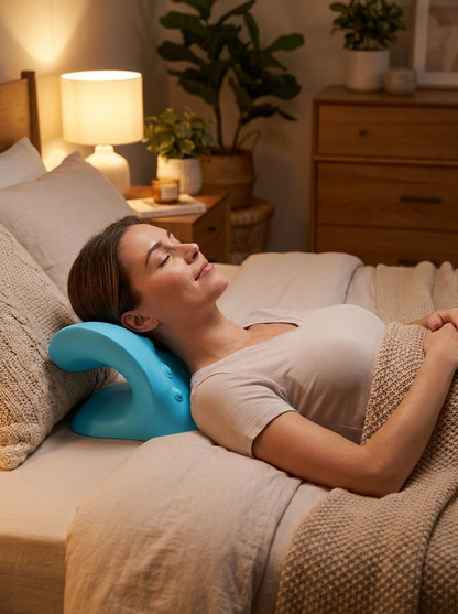 Almohada de Tracción Cervical | Alivia el Dolor de Cuello en Casa