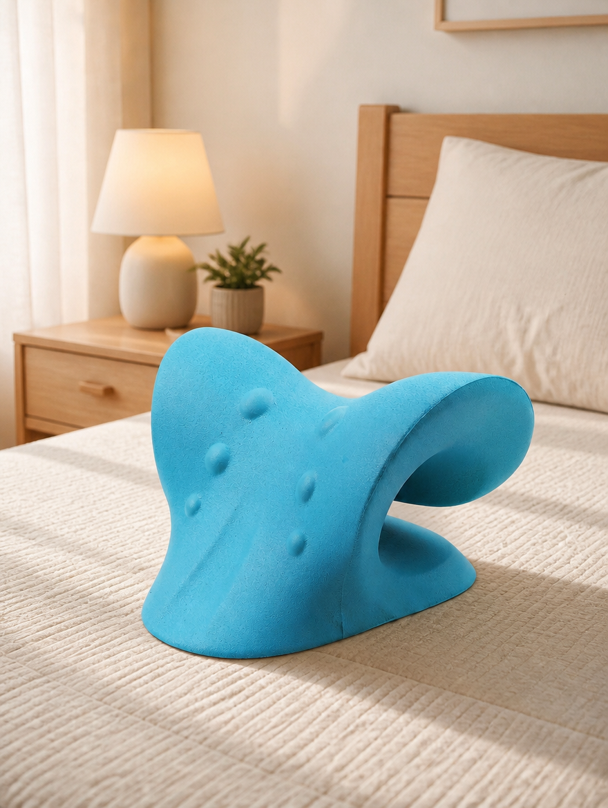 Almohada Terapéutica Cervical | Relaja el Cuello y la Espalda Alta