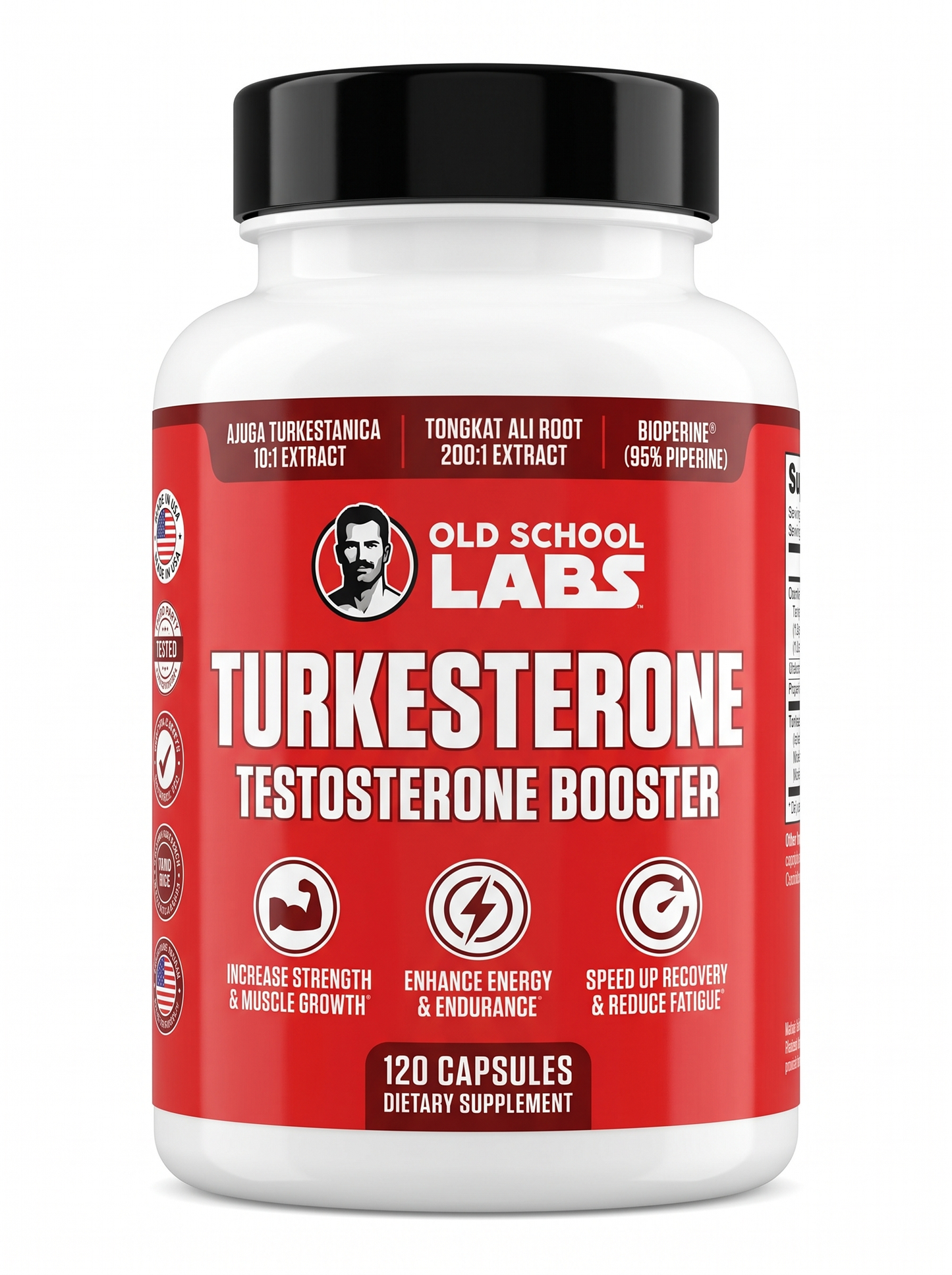 Turkesterone Old School Labs 120 Caps | Fuerza y Músculo