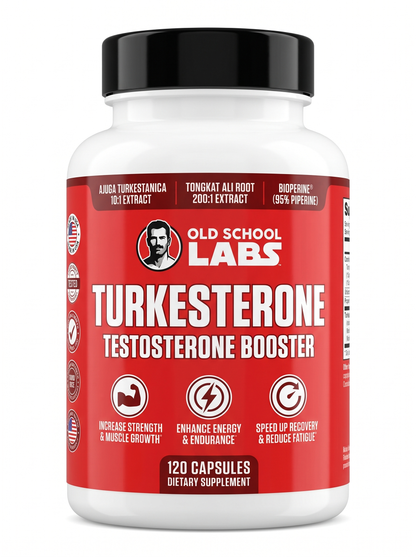 Turkesterone Old School Labs 120 Caps | Fuerza y Músculo