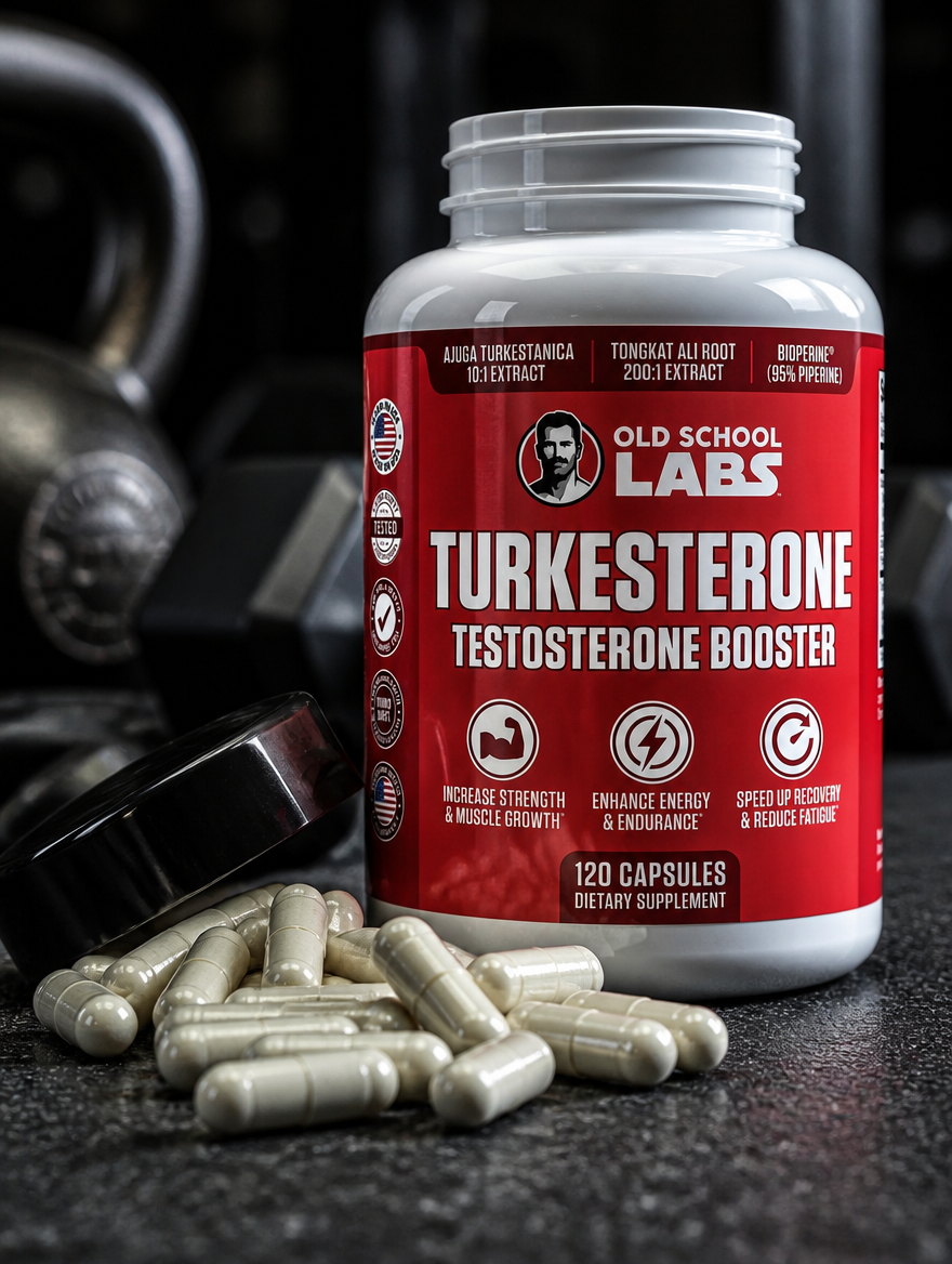 Turkesterone Old School Labs 120 Caps | Fuerza y Músculo