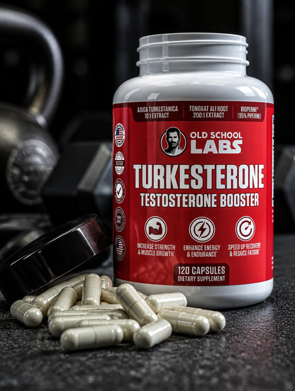 Turkesterone Old School Labs 120 Caps | Fuerza y Músculo