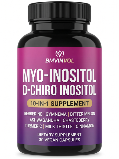 Myo-Inositol + D-Chiro Inositol 10-en-1 | Bienestar Femenino