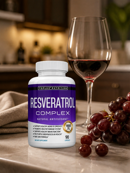 Resveratrol Complex 1800mg 90 Caps | Antioxidante y Antiedad