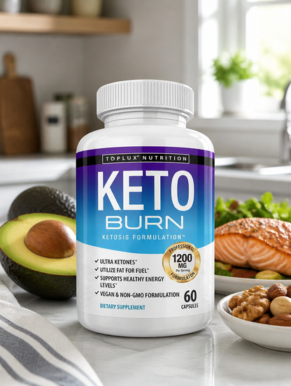 Keto Burn 1200mg 60 Caps | Energía y Control del Apetito
