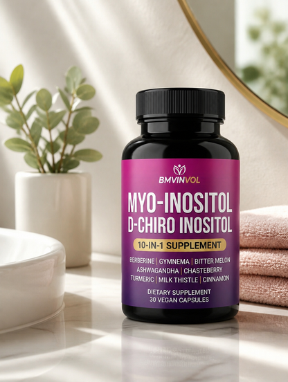 Myo-Inositol + D-Chiro Inositol 10-en-1 | Bienestar Femenino