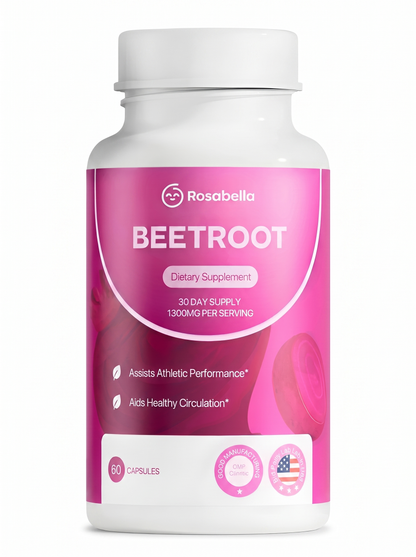 Rosabella Beetroot 1300mg 60 Caps | Circulación y Rendimiento