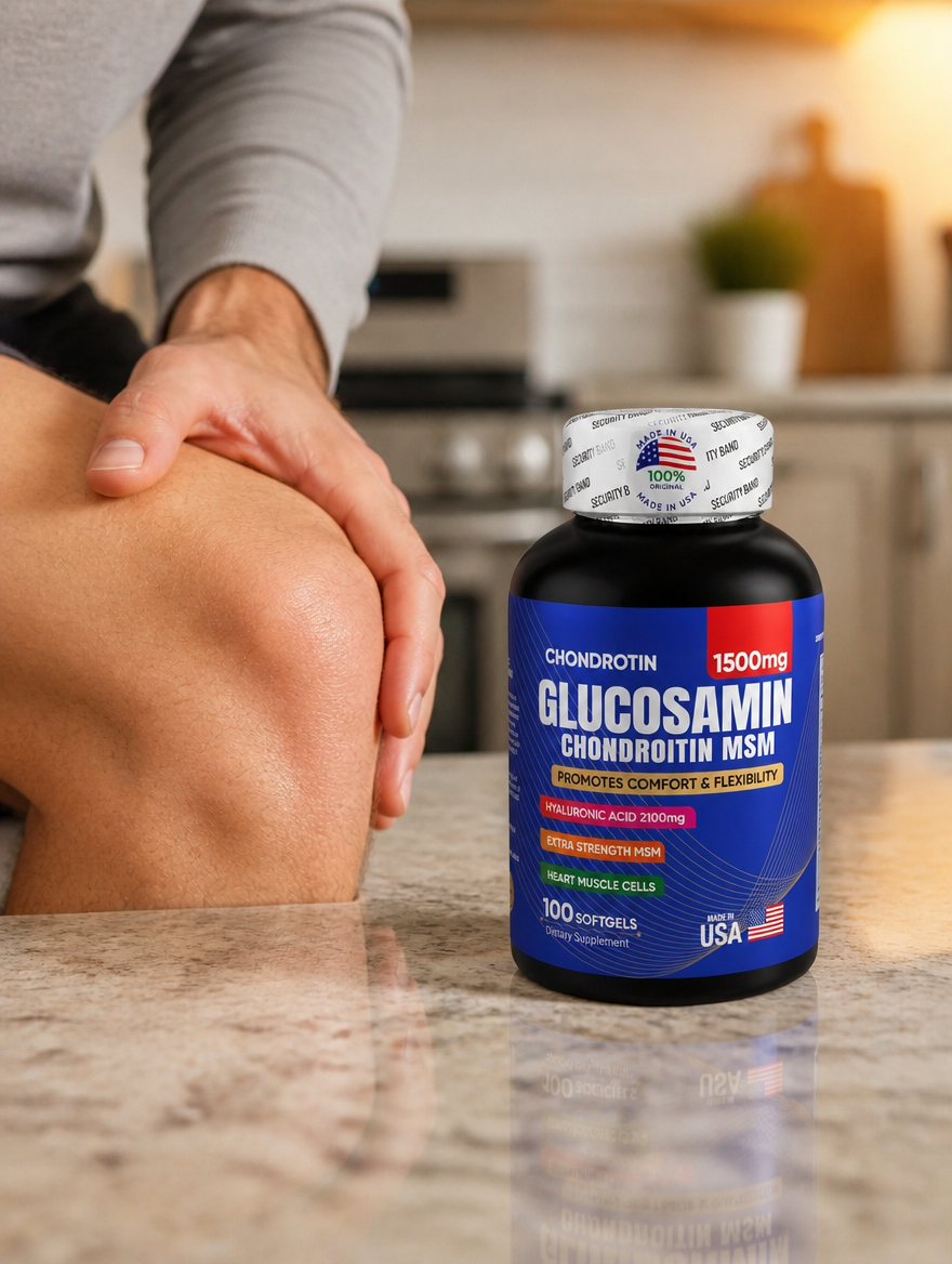 Glucosamina Chondroitin MSM 1500mg 100 Softgels | Comodidad Articular