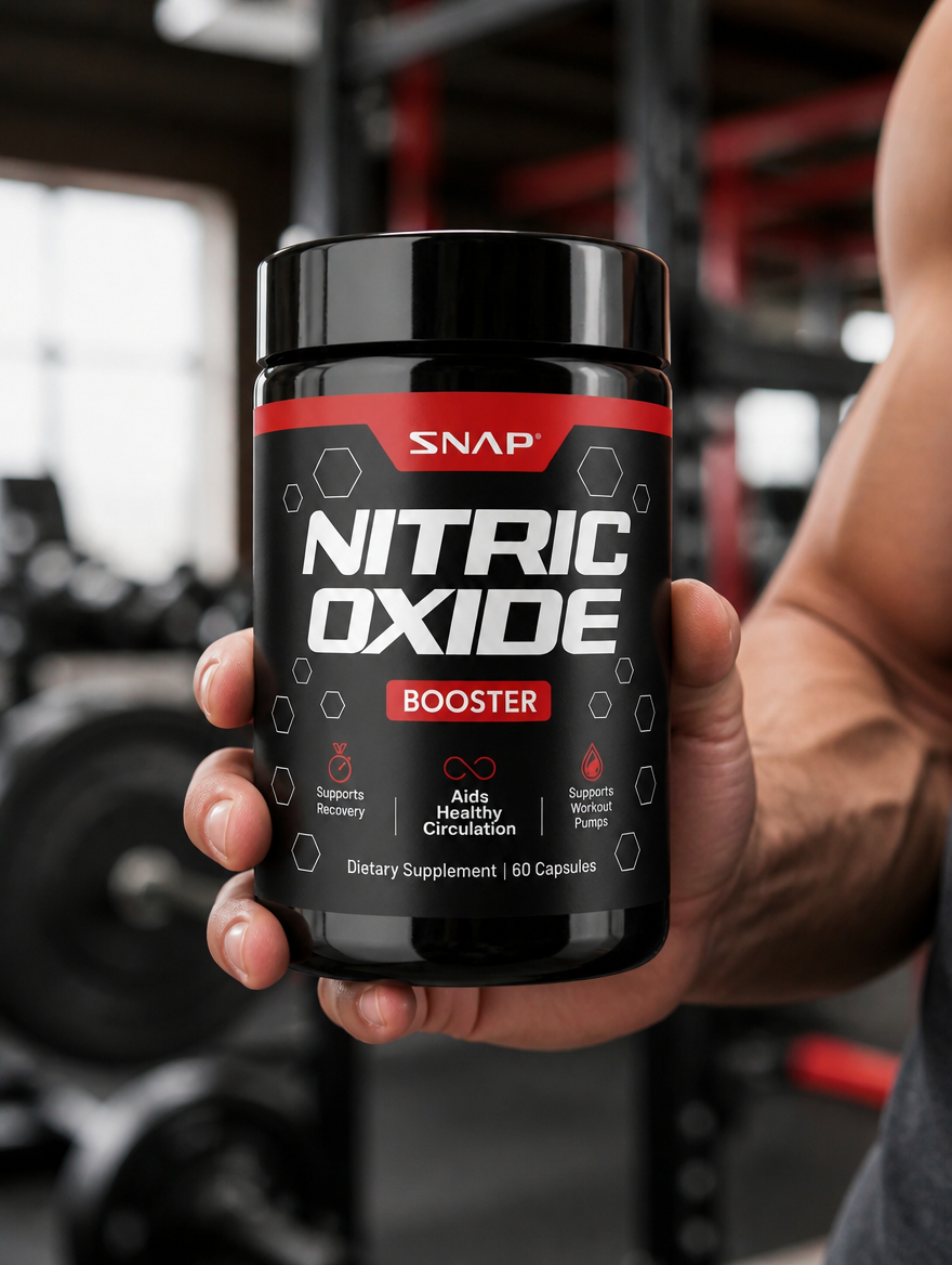 SNAP Nitric Oxide Booster 60 Caps | Más Fuerza y Pump Muscular