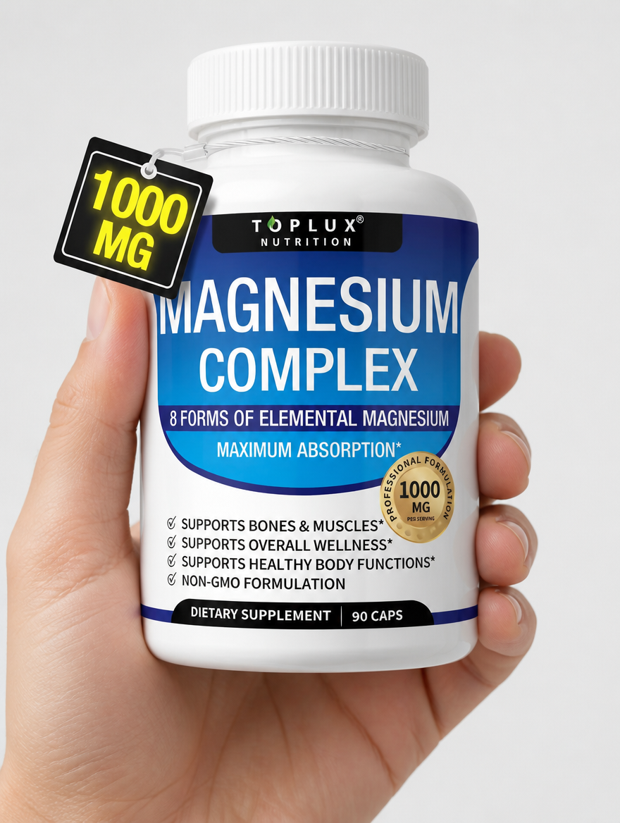 Magnesium Complex 1000mg 90 Caps | 8 Formas de Magnesio Elemental