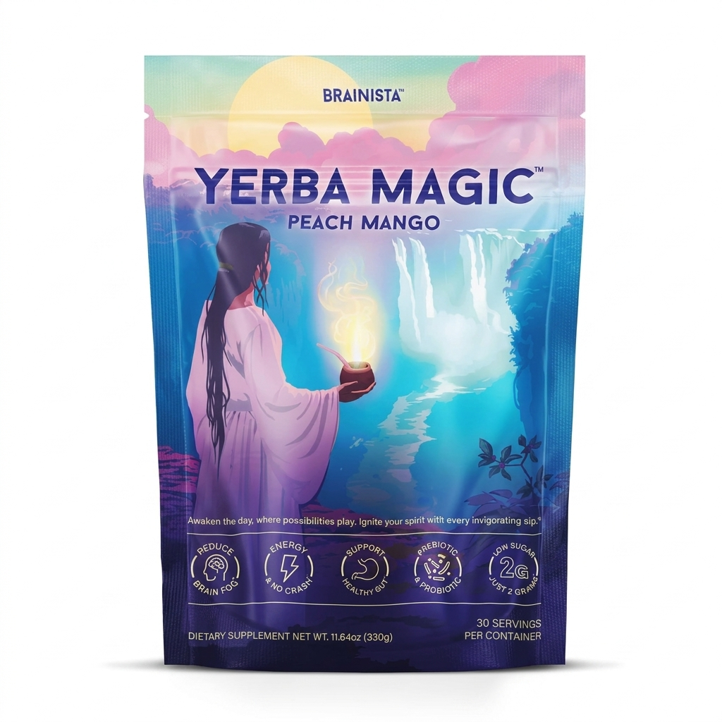 Yerba Magic Peach Mango 330g | Energía, Enfoque y Salud Digestiva