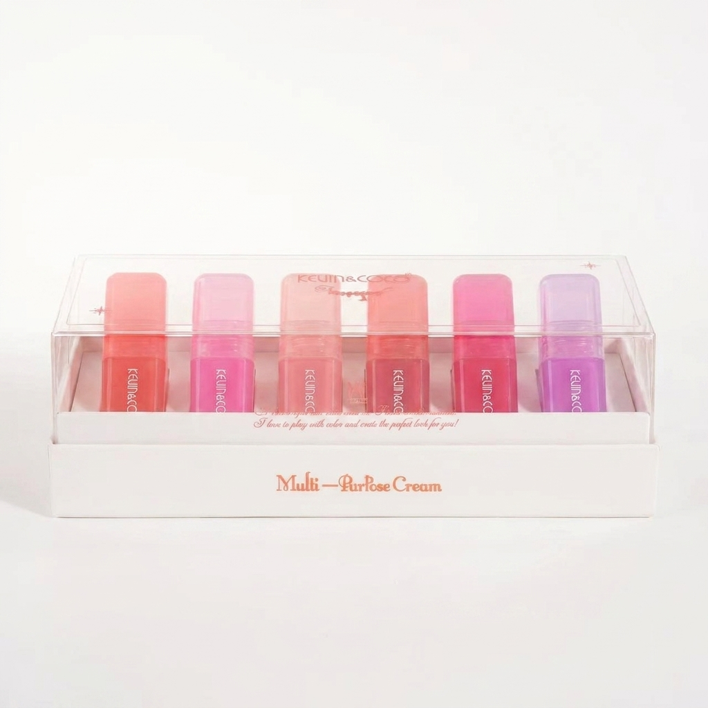Kevin & Coco Multi-Purpose Cream | Set de 6 Tintes Labios y Mejillas
