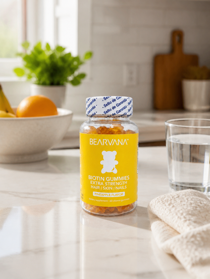 BEARVANA Gomitas de Biotina x60 | Cabello, Piel y Uñas