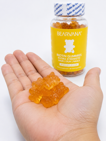 BEARVANA Gomitas de Biotina x60 | Cabello, Piel y Uñas
