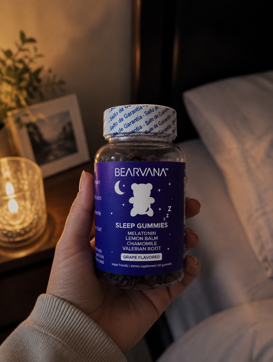 BEARVANA Gomitas para Dormir x60 | Melatonina y Manzanilla
