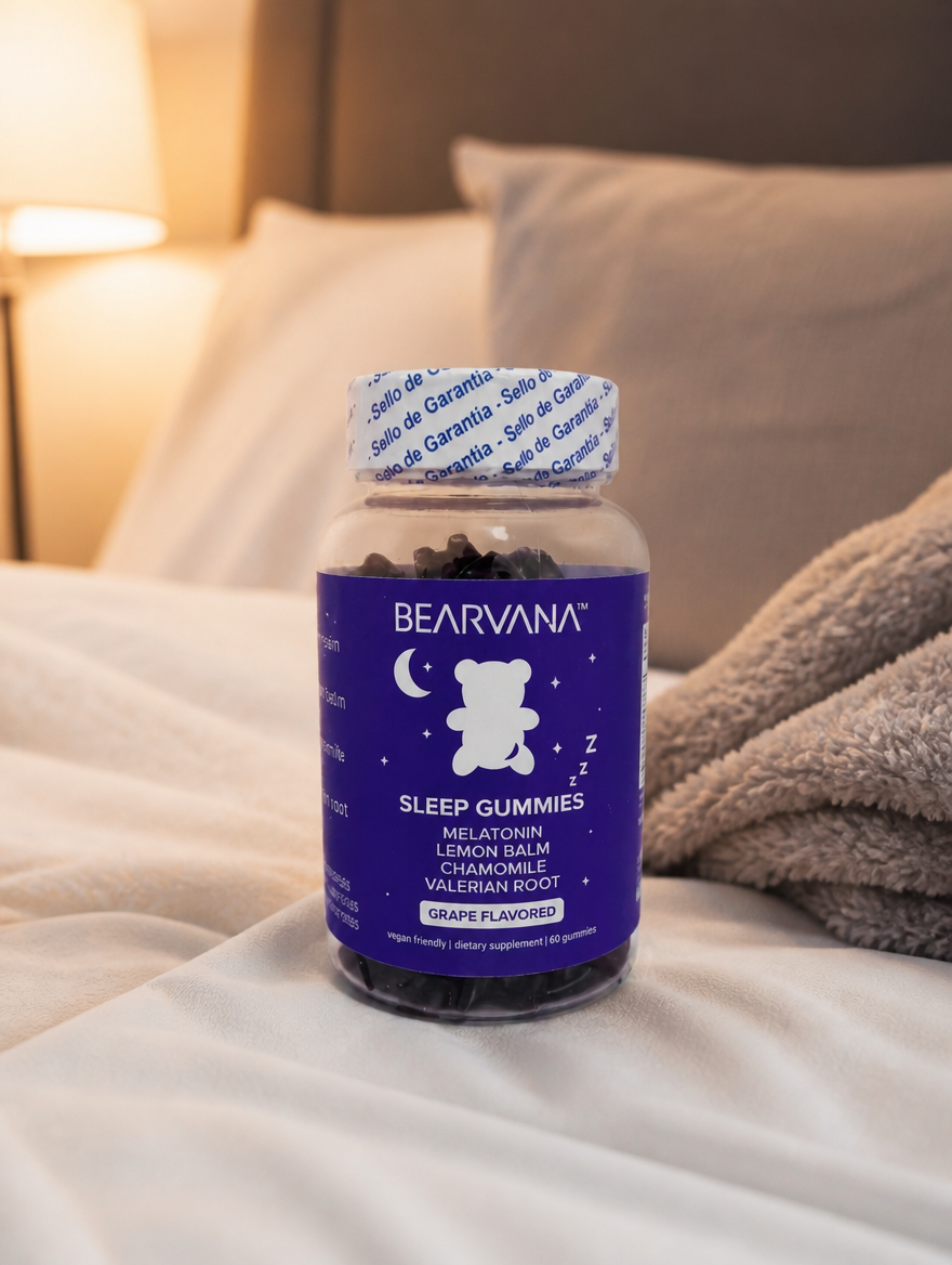BEARVANA Gomitas para Dormir x60 | Melatonina y Manzanilla