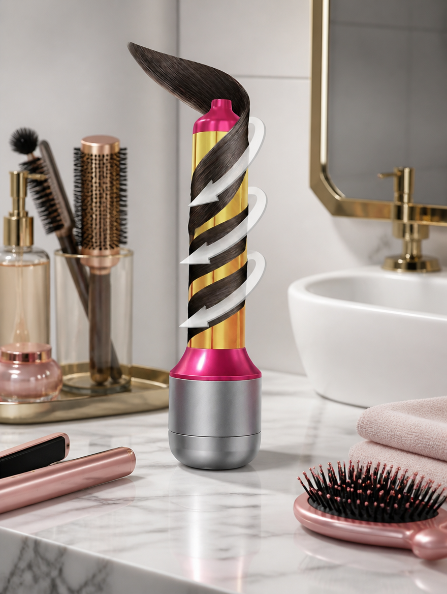 Rizador Automático de Cabello 1000W | Ondas Perfectas en Segundos