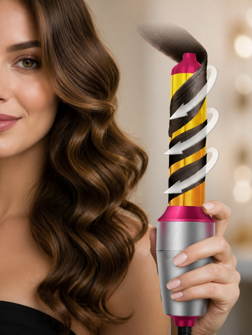 Rizador Automático de Cabello 1000W | Ondas Perfectas en Segundos