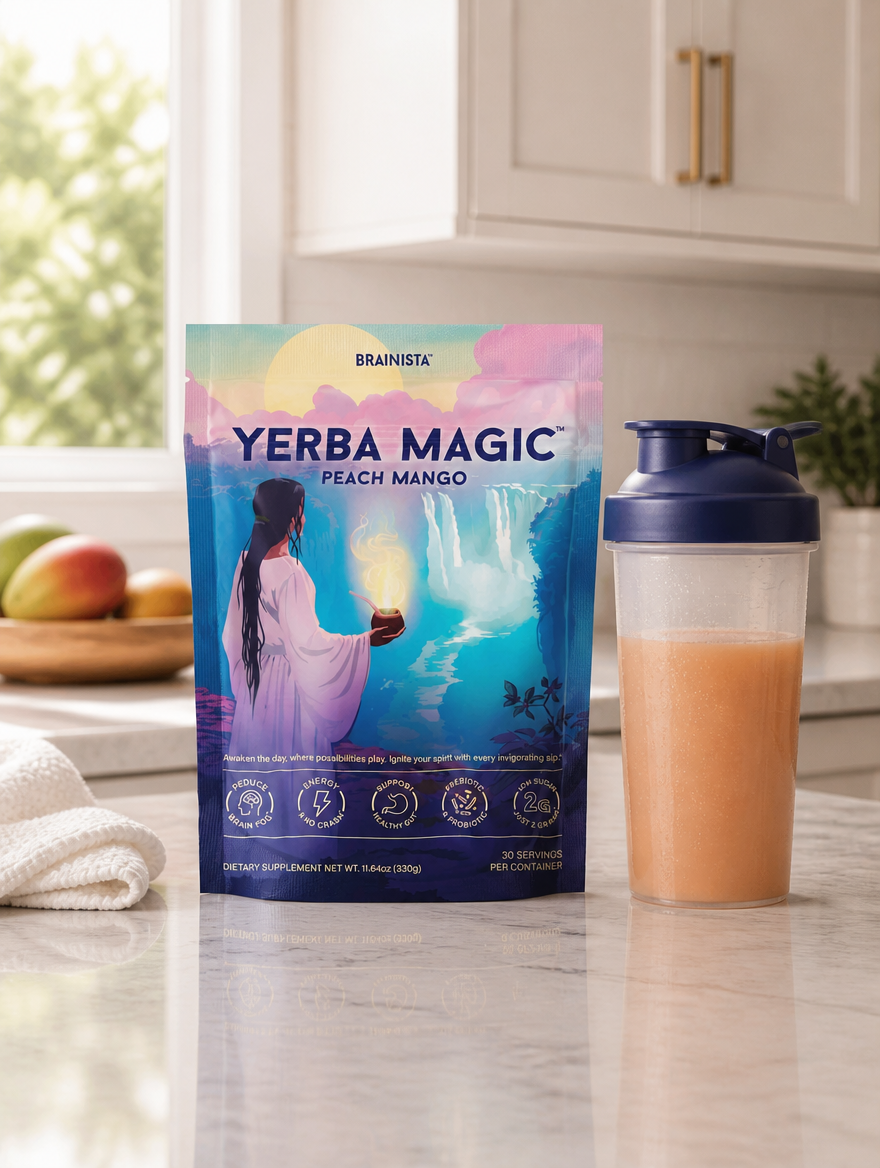 Yerba Magic Peach Mango 330g | Energía, Enfoque y Salud Digestiva