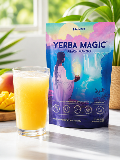 Yerba Magic Peach Mango 330g | Energía, Enfoque y Salud Digestiva