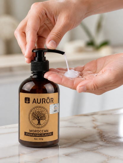 AUROR Crema Hidratante Marroquí con Elastina 500g | Cuidado de Rizos y Cabello
