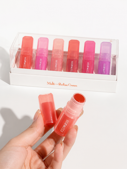 Kevin & Coco Multi-Purpose Cream | Set de 6 Tintes Labios y Mejillas