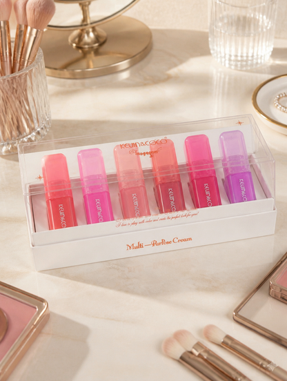 Kevin & Coco Multi-Purpose Cream | Set de 6 Tintes Labios y Mejillas