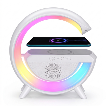 Lámpara Bocina RGB con Carga Inalámbrica | Tu Rincón Aesthetic