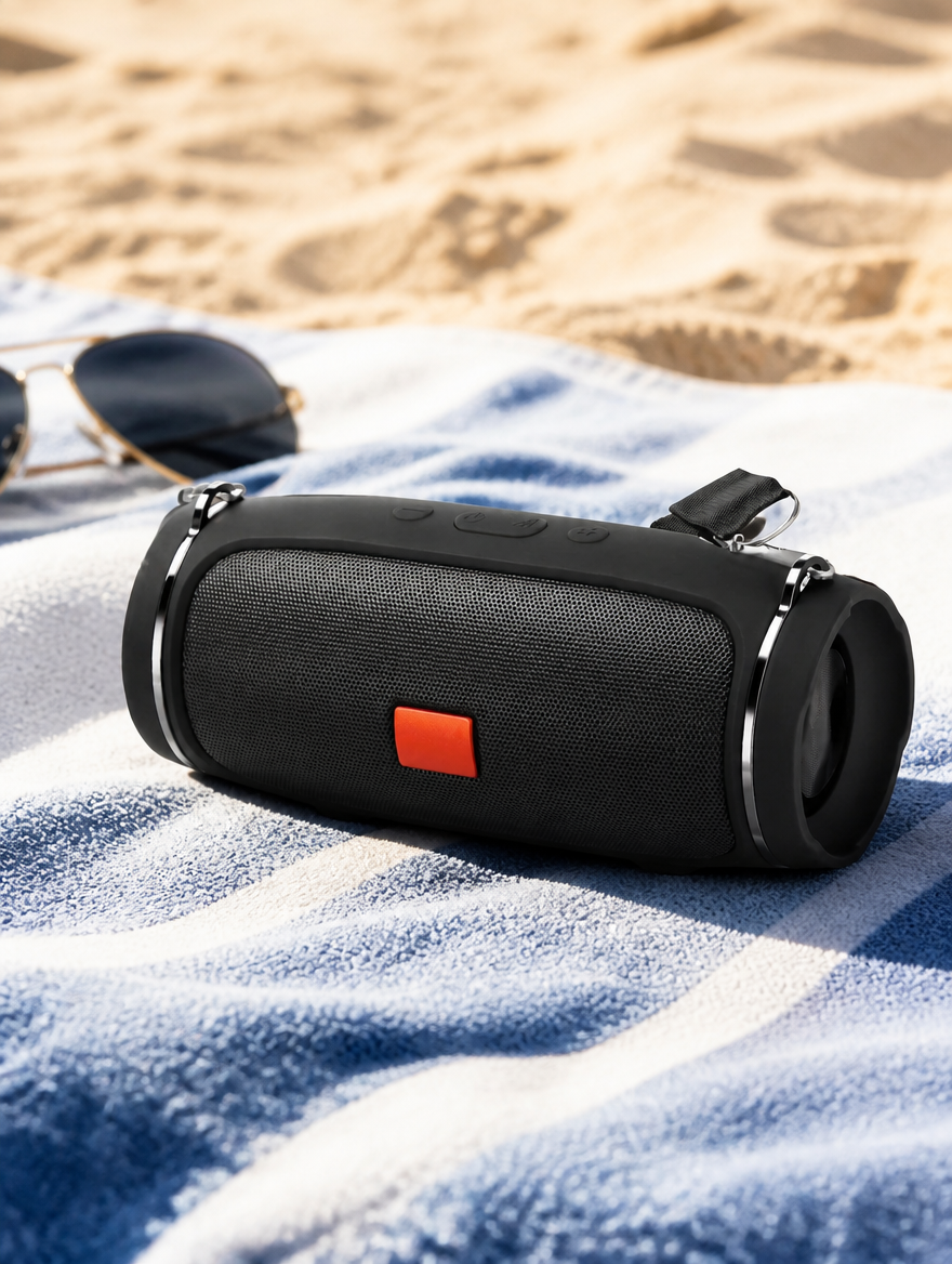 Bocina Bluetooth Portátil Resistente al Agua | Sonido Potente para Llevar a Todos Lados