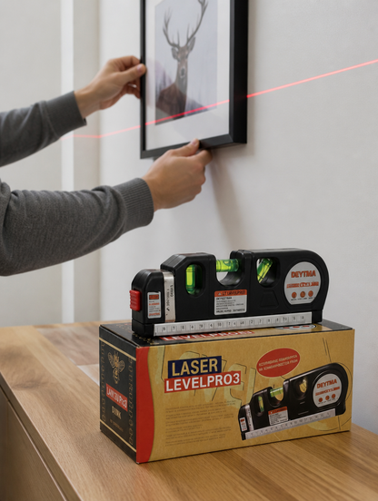 Nivel Láser Multifuncional LevelPro3 | Líneas Precisas para Cualquier Proyecto